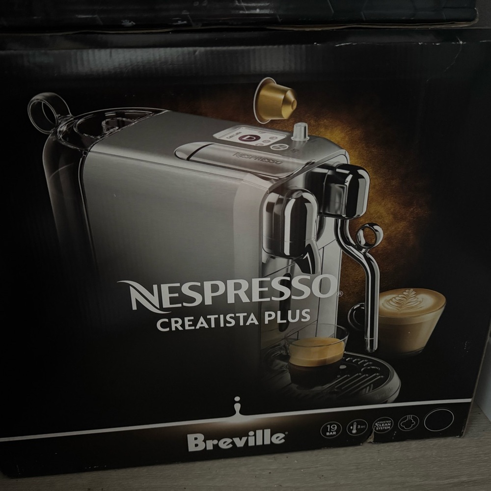 Breville Nespresso Creatista Plus in Silver and Black